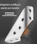 Sturdy Furniture Corner Connectors For Secure Wood Joints, showing durable metal construction with multiple holes for installation.