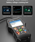 Advanced OBD2 Car Diagnostic Scanner with battery test feature and voltage display