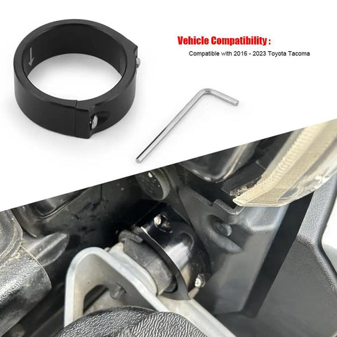 Cnc Aluminum Tailgate Anti Theft Lock For Toyota Tacoma 2016 To 2023 Heavy Duty Truck Bed Security Device with installation tool.