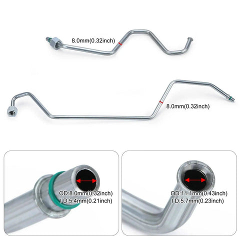 Hard Line Rack And Pinion Transfer Lines Replacement For 2008 2014 Silverado Tahoe Suburban Avalanche 2008 2014 GMC