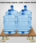 Heavy Duty Leveling Feet 4 Pack Tough As Nails Carbon Steel Adjustable Machine Mounts Non Slip Base with water jugs