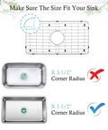 Diagram showing fit for Stainless Steel Kitchen Sink Grid And Protector For Center Drain Bottom Rack 24 1/8 By 12 5/8 Inches