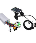 500W Electric Bike Controller Kit With LCD Display For Scooter Mods And Brushless Motor Controller Over Current Protection Easy Install Clear Ride Data, showing components and wires