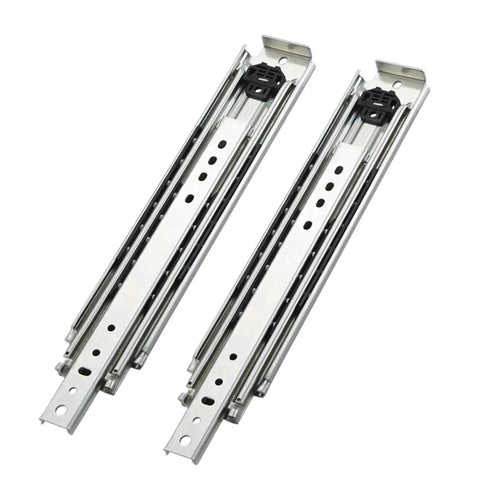 Badass Hella Heavy Duty Drawer Slides Two Piece Pack Cold Rolled Steel Ball Bearing Glides Thirty Four Inch Long Seventy Six Mm Wide.