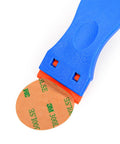 1.5 Inch Plastic Razor Scraper With Ten Double Edged Blades for Removing Labels, Stickers, and Decals from Glass Windows