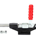 Pro Grade Adjustable Welding Toggle Clamp With Quick Release For Woodworking Jigs And Fixtures, Push Pull Toggle Action, 90 Degree Open Lock, Heavy Duty Durable Finish, Easy Clamp For Precise Joints GH-305-HM, side view