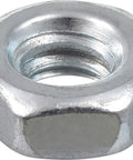 8 32 coarse thread hex machine screw nut zinc plated grade 2 steel fastener built rugged for securing bolts and rods.