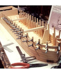 All-Metal Ship Planking Clamps Set Of 10 For Model Shipbuilding With 1 1/4 Inch By 1/4 Inch Gripping Faces Stepped Design