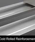 Close-up of cold rolled reinforcement on Heavy Duty Steel Forklift Pallets Built Like A Tank For Grindy Warehouse Operations.