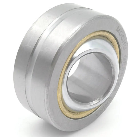 Rugged Gebk14s Radial Shaft Spherical Plain Bearing Metric 14Mm Id 34Mm Od with gold and silver finish, designed for heavy loads.