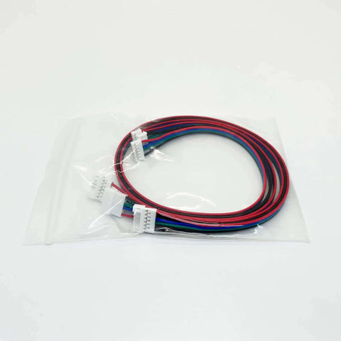 3D Printer Direct Drive Stepper Motor Extension Cables Must Have 0.5m 4P To PH2 6P Connectors 3 Pack in plastic packaging