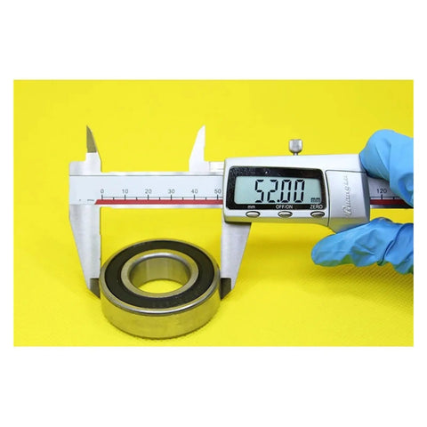 Get Your 6205 Hybrid Ceramic Bearing For Radial Load Support At High Speeds With 1pc Easy Install 25 By 52 By 15mm Precision Fit Dudes, measuring 52mm.