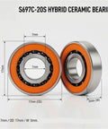RC Car Ceramic Bearings 5x13x4 2RS Hybrid Ball Set For High Performance Rigs Ultra Smooth Spin Dust Water Sealed Wear Resistant