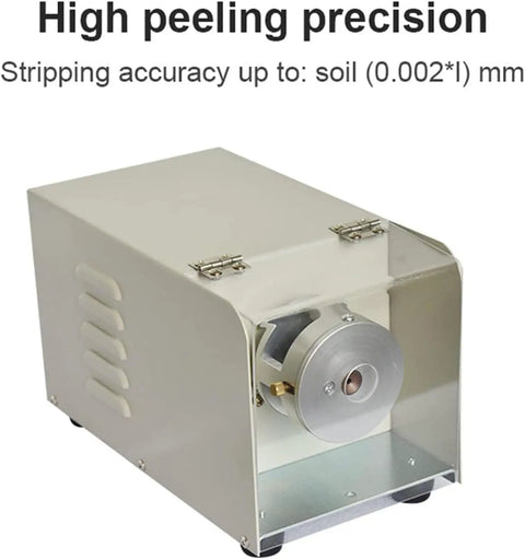 Industrial Heavy Duty Electric Automatic Wire Stripping Machine For 1.2-4mm Cable Twisting And Cutting With Fullmetal Build Fast Stripper Tool showing precision stripping mechanism.