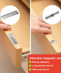 Magnetic Cabinet Door Catch Set 8 Piece No Drill Stainless Steel Magnets For Bathroom Vanities Wardrobes And Desk Drawers Round And Rectangle