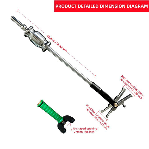 TIANAOKEJI internal bearing puller with slide hammer; two-piece kit, steel shaft with U-shaped fork, 16–45 mm