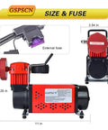 Heavy Duty 12V Car Air Compressor Pump Delivers A Blazing 150 PSI Blast and a compact size of 11 x 8.26 inches for easy transport.