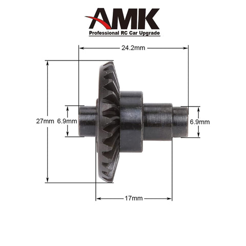 Diagram of Beefy Heavy Duty Overdrive Bevel Gear Set 30/8T for 1/10 Scale RC Crawlers AR44 AR45 Capra Portal Axles Stainless Steel