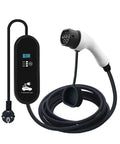 Heavy Duty Portable Ev Charger Type Two 16A Iec 62196 2 Evse Travel Cable with display, plug, and coiled cord for easy use.