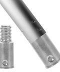 Awesome 2 Piece Aluminum Broom Tip Repair Kit With Threaded Rod Connectors For Fast Fix Of Broken Handles And Universal Stick Adapter Tools, silver