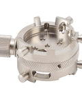 Pro Grade Stainless Steel Watch Movement Base Holder For Repairs And Adjustments Heavy Duty Fixation Tool, side view