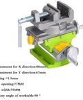 Rotary Table 90 Degree 3 Inch Cross Slide Vise For Drill Press And Milling Machines Built Tough With Vernier Reading, Aluminum Alloy