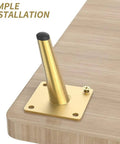 Brushed Gold 10cm Furniture Leg Set 4 Pack For Coffee Tables Sofas TV Cabinets Chairs And Ottomans Mid Century Modern Style
