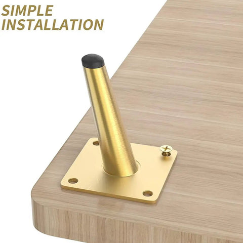 Brushed Gold 10cm Furniture Leg Set 4 Pack For Coffee Tables Sofas TV Cabinets Chairs And Ottomans Mid Century Modern Style