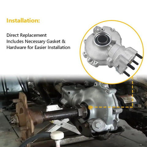 Honda Rear Final Gear Differential Assembly For Fourtrax 300 TRX300 TRX300FW 4x4 1988 to 2000 installed with components
