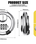 Dimensions and weight of Weatherproof 4 Digit Disc Padlock Set With Hardened Steel Shackle for various uses.
