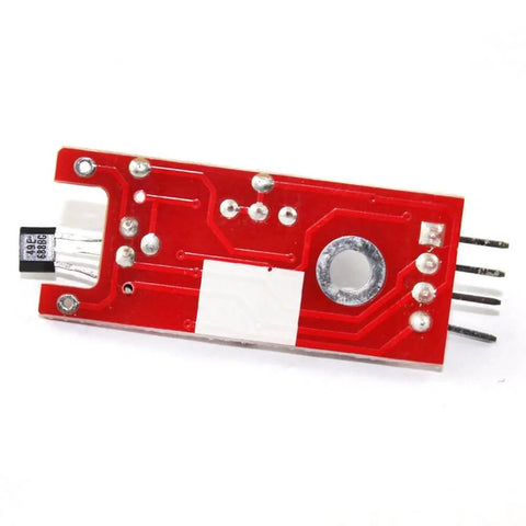 3 Pack Linear Magnetic Hall Switches Sensor Module with red circuit board for DIY projects and speed counting.