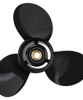 Top view of Suzuki 13 Spline 13.75 X 15 Right Hand 3 Blade Outboard Propeller Upgrade For DF60 DF70 DT75 DT85 DT90 DT100 DT115 DT140 Engines