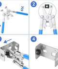 No Sweat Rotating Cage Nut Wrench in action showing threaded insert installation for network server rack data center cabinets.