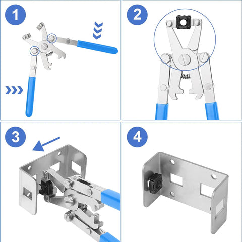 No Sweat Rotating Cage Nut Wrench in action showing threaded insert installation for network server rack data center cabinets.