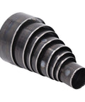 Stacked leather circle cutting dies from the Leather Circle Cutter Set For Diy Projects 8 Piece Hollow Punch Kit 25mm To 60mm Alloy Steel