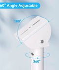 Solar Panel Wall Mount Bracket With 30cm L Shape Arm Fully Adjustable Tilt Head For Maximum Sun Easy Mount For Ring Arlo Eufy Wyze