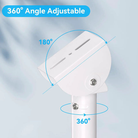 Solar Panel Wall Mount Bracket With 30cm L Shape Arm Fully Adjustable Tilt Head For Maximum Sun Easy Mount For Ring Arlo Eufy Wyze