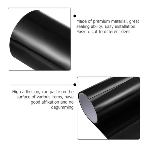 Close-up of black Waterproof Repair Tape for Plumbing and Outdoor Use That Seals Leaks Fast, showing heavy-duty adhesive and material.