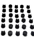 32 Piece Cube Connector Kit For Plastic Wire Cube Organizer System ABS Connectors Black Finish DIY Modular Shelving