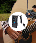 Acoustic Guitar Pickup With 3 Band EQ 505R Preamp And Piezo Transducer, Easy Install Kit With Mounting Accessories, Black Finish