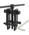 Heavy Duty Bearing Separator Puller Kit For Cars With Dual Claw Design Straight Type Black Metal Construction Includes 90x8mm Shaft