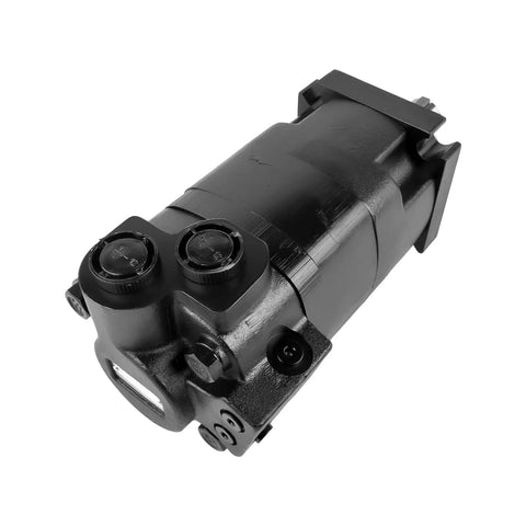 Hydraulic Motor Replacement for Eaton Char-Lynn 4000 Series 109-1106-006, shown at an angle, durable metal casing