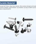 Assorted screws for Sheet Metal Screws Assortment Kit 125 Pack For Wood And Furniture With Five Sizes M3x8 M3x10 M3x12 M3x16 M3x20