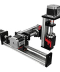3 Axis Linear Motion Guide System With Ball Screw And Stepper Motor, aluminum CNC slide rail with vertical positioning stage