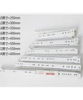 Thickened Two Rail Drawer Track Slides With Built In Roller Pulley For Cabinets And Desks Smooth Glide Keyboard Tray 20 Inch
