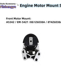Heavy Duty Engine And Transmission Mount Kit For Ford Edge And Mkx Replacement 3 Piece Set front motor mount view with mounting brackets