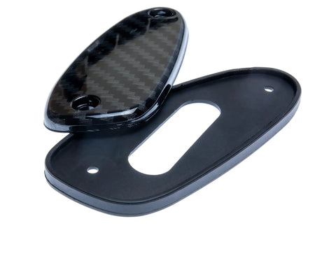 Carbon Fiber Look Antenna Block Off Delete Plate Cover Kit With Rubber Gasket For Honda Civic EG6 CX DX Si 1996 1997 1998 1999 2000