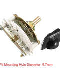Band Selector Rotary Switch 2 Pole 3 Position With Knob And Mounting Nut 8 Pin 1 Deck Panel Mount For Electronics DIY Projects