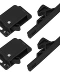 RV Cabinet Latch Set 2 Pack Push To Close Drawer And Door Lock Grabber Catch With 8 Screws And 10 Double Sided Adhesive Tape For Motorhome Camper