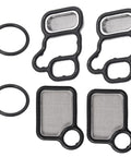 VVT VTEC Solenoid Gasket Valve Cover Set Spool Valve Filter Screen for Honda Accord Civic CRV Element Acura RDX RSX TSX 2002 2015 2 Pack